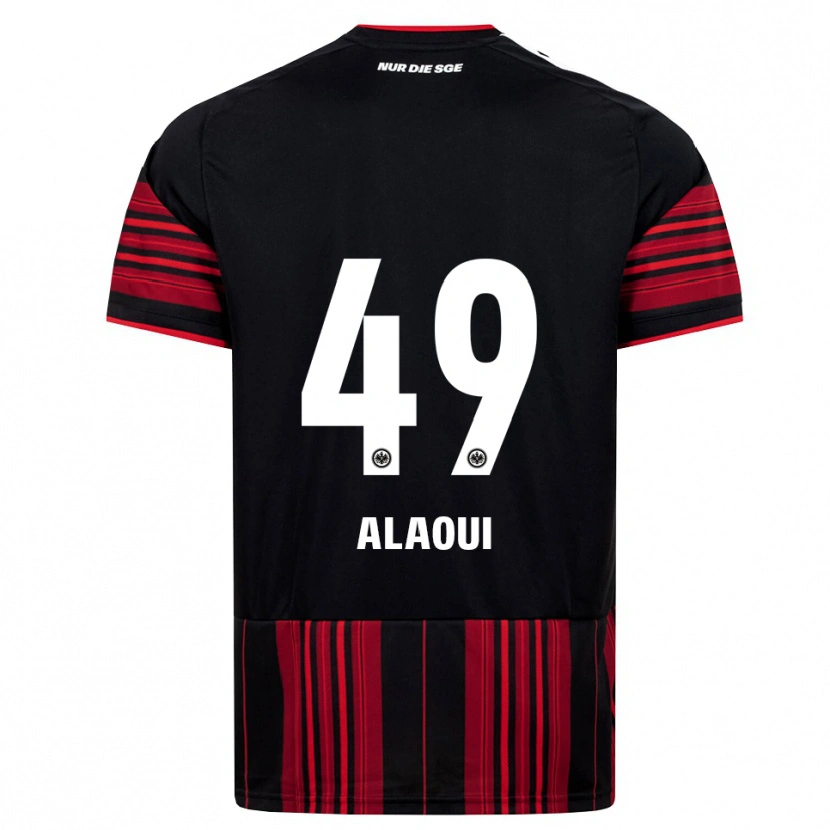 Danxen Barn Anas Alaoui #49 Svart Röd Vit Hemmatröja Matchtröjor 2026/27 Tröjor T-Tröja