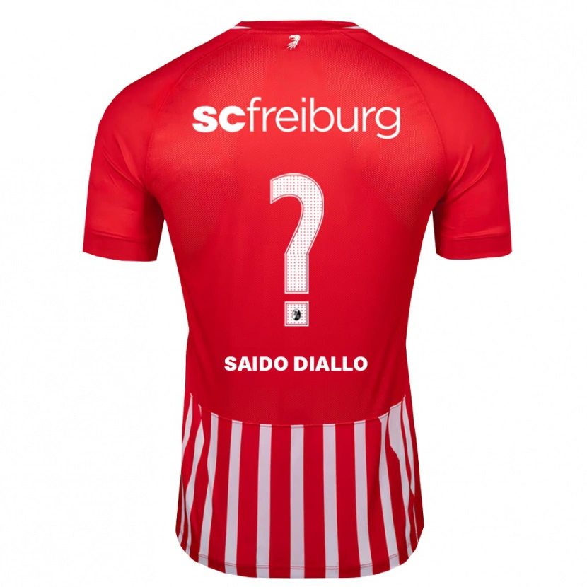 Danxen Barn Mamadou Saido Diallo #0 Röd Vit Svart Hemmatröja Matchtröjor 2026/27 Tröjor T-Tröja