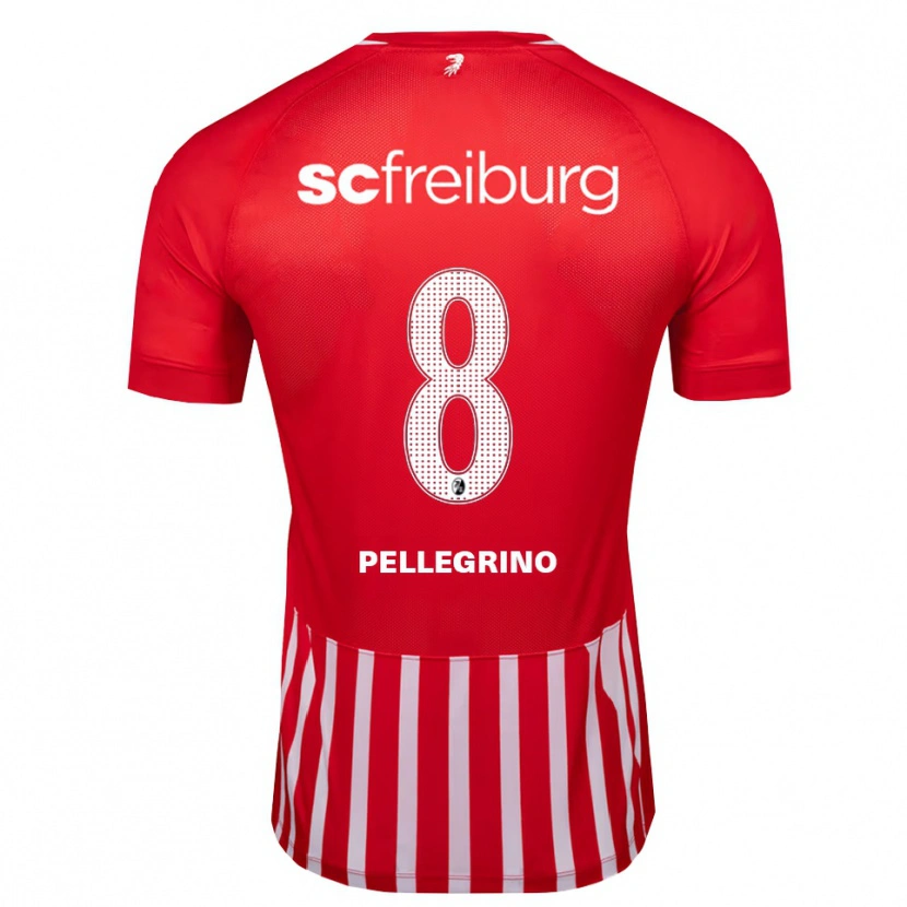 Danxen Barn Gabriel Pellegrino #8 Röd Vit Svart Hemmatröja Matchtröjor 2026/27 Tröjor T-Tröja