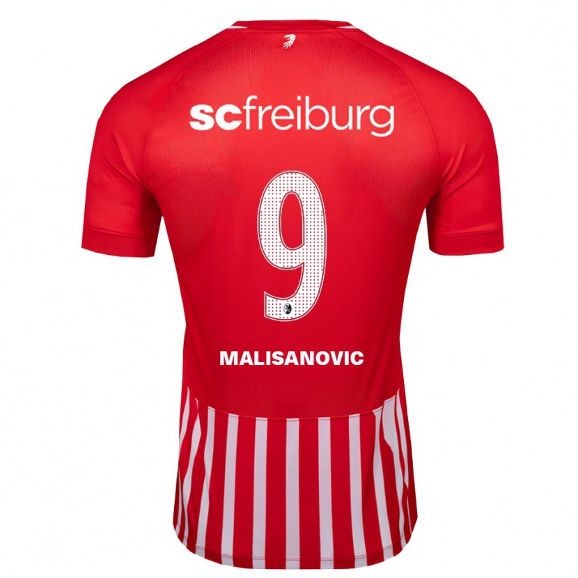 Danxen Barn Darko Malisanovic #9 Röd Vit Svart Hemmatröja Matchtröjor 2026/27 Tröjor T-Tröja
