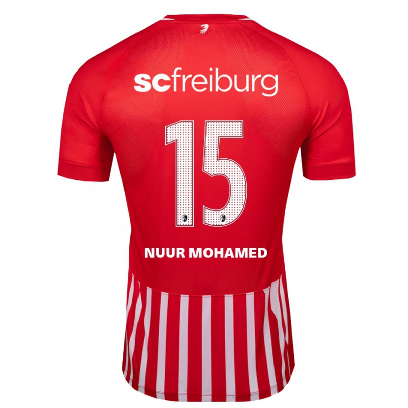 Danxen Barn Billal Mohamed #15 Röd Vit Svart Hemmatröja Matchtröjor 2026/27 Tröjor T-Tröja