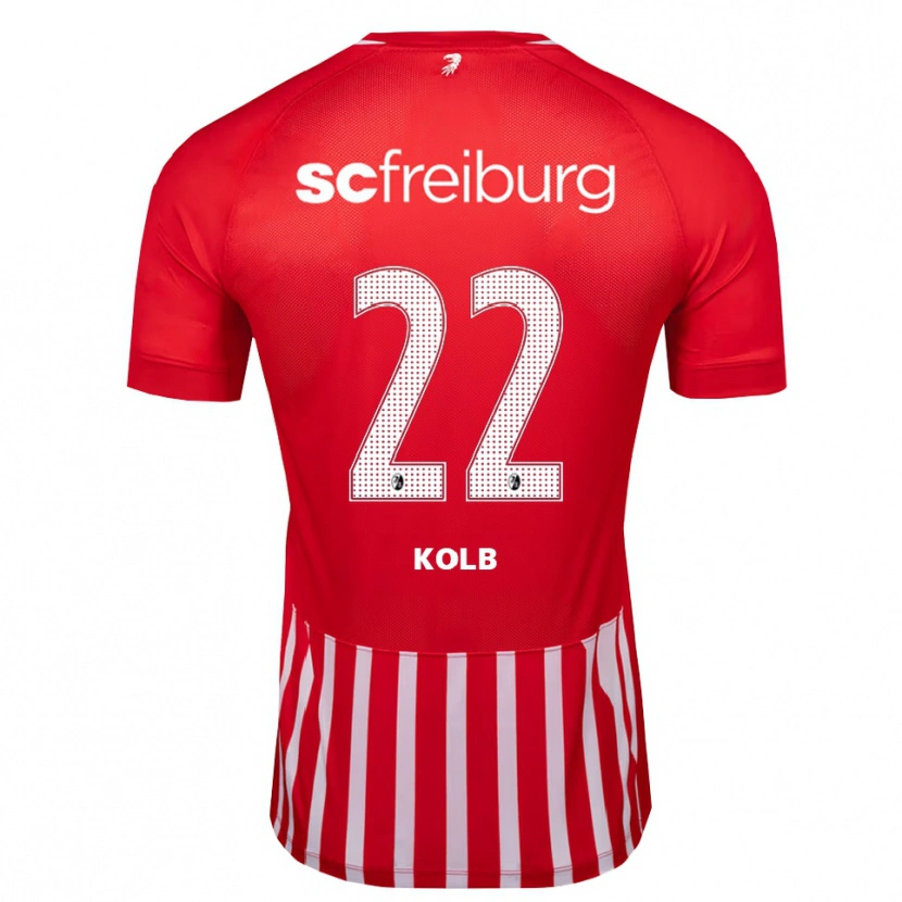Danxen Barn Lisa Kolb #22 Röd Vit Svart Hemmatröja Matchtröjor 2026/27 Tröjor T-Tröja