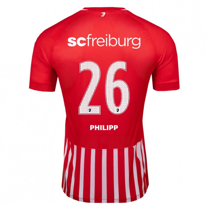 Danxen Barn Maximilian Philipp #26 Röd Vit Svart Hemmatröja Matchtröjor 2026/27 Tröjor T-Tröja