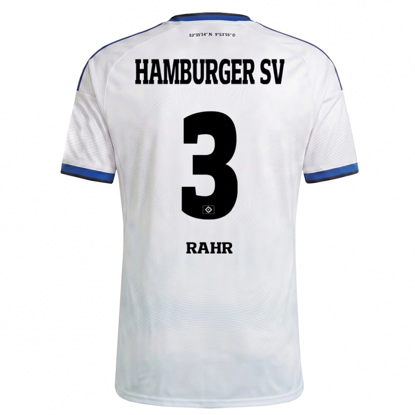 Danxen Barn Calvin Rahr #3 Vit Svart Blå Hemmatröja Matchtröjor 2026/27 Tröjor T-Tröja