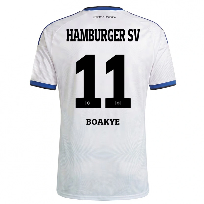 Danxen Barn Maurice Boakye #11 Vit Svart Blå Hemmatröja Matchtröjor 2026/27 Tröjor T-Tröja