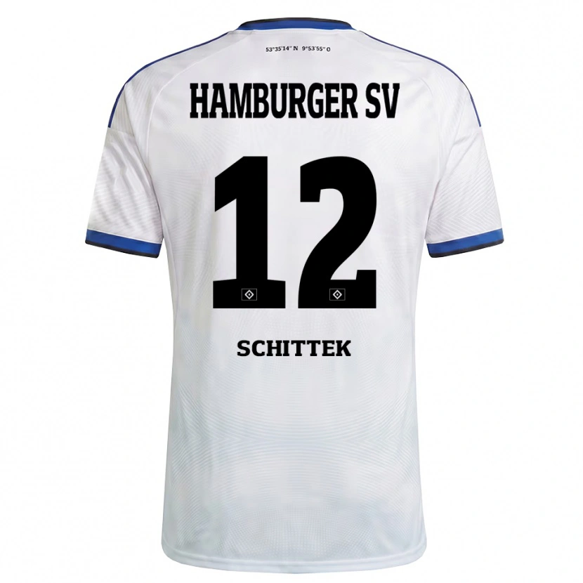 Danxen Barn Irma Schittek #12 Vit Svart Blå Hemmatröja Matchtröjor 2026/27 Tröjor T-Tröja