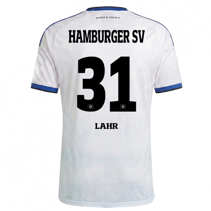Danxen Barn Jobina Lahr #31 Vit Svart Blå Hemmatröja Matchtröjor 2026/27 Tröjor T-Tröja