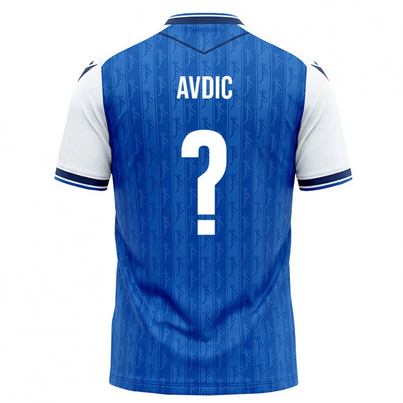Danxen Barn Edin Avdic #0 Kunglig Blå Vit Hemmatröja Matchtröjor 2026/27 Tröjor T-Tröja