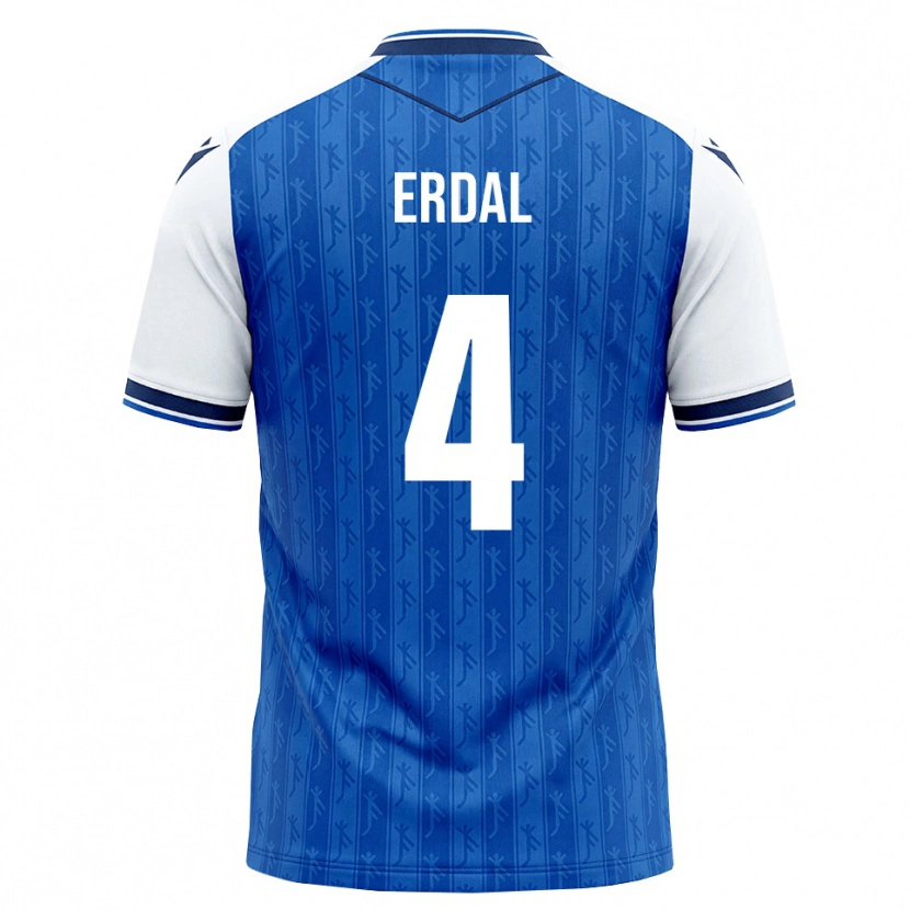 Danxen Barn İzzet Erdal #4 Kunglig Blå Vit Hemmatröja Matchtröjor 2026/27 Tröjor T-Tröja