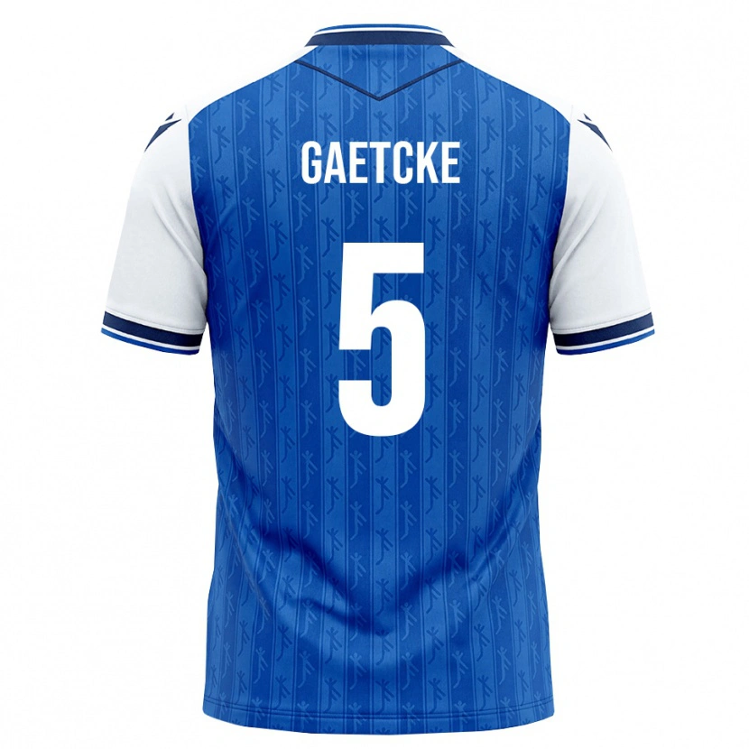 Danxen Barn Magnus Gaetcke #5 Kunglig Blå Vit Hemmatröja Matchtröjor 2026/27 Tröjor T-Tröja