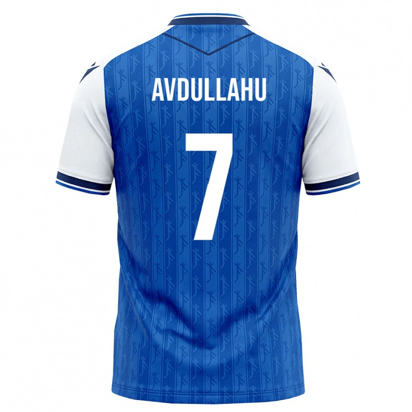 Danxen Barn Leon Avdullahu #7 Kunglig Blå Vit Hemmatröja Matchtröjor 2026/27 Tröjor T-Tröja