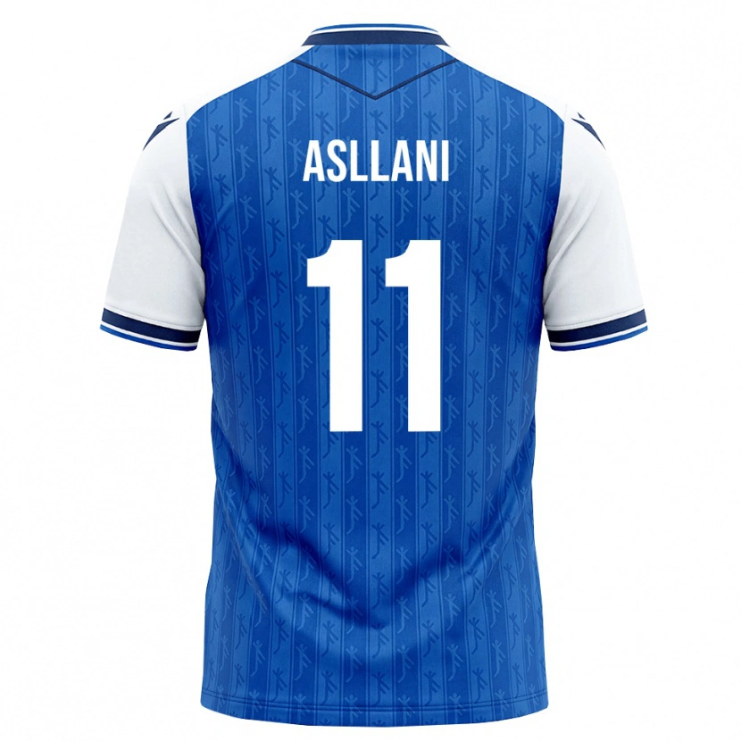Danxen Barn Fisnik Asllani #11 Kunglig Blå Vit Hemmatröja Matchtröjor 2026/27 Tröjor T-Tröja