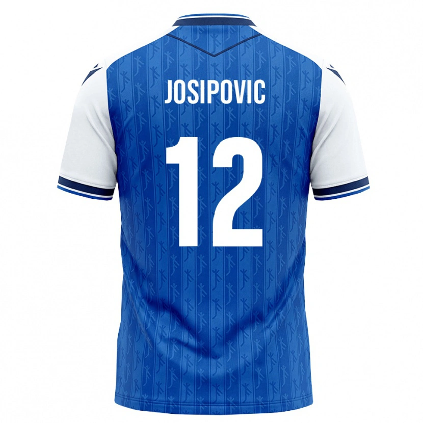 Danxen Barn Mihael Josipovic #12 Kunglig Blå Vit Hemmatröja Matchtröjor 2026/27 Tröjor T-Tröja