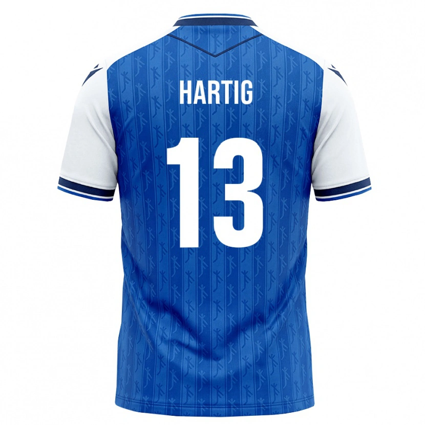 Danxen Barn Isabella Hartig #13 Kunglig Blå Vit Hemmatröja Matchtröjor 2026/27 Tröjor T-Tröja