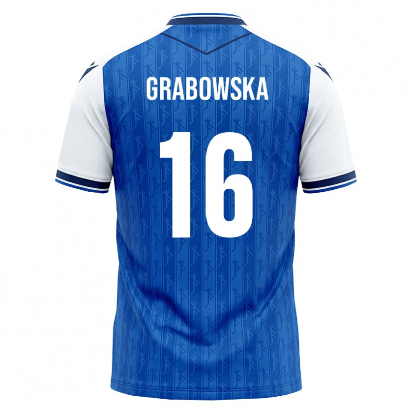 Danxen Barn Dominika Grabowska #16 Kunglig Blå Vit Hemmatröja Matchtröjor 2026/27 Tröjor T-Tröja