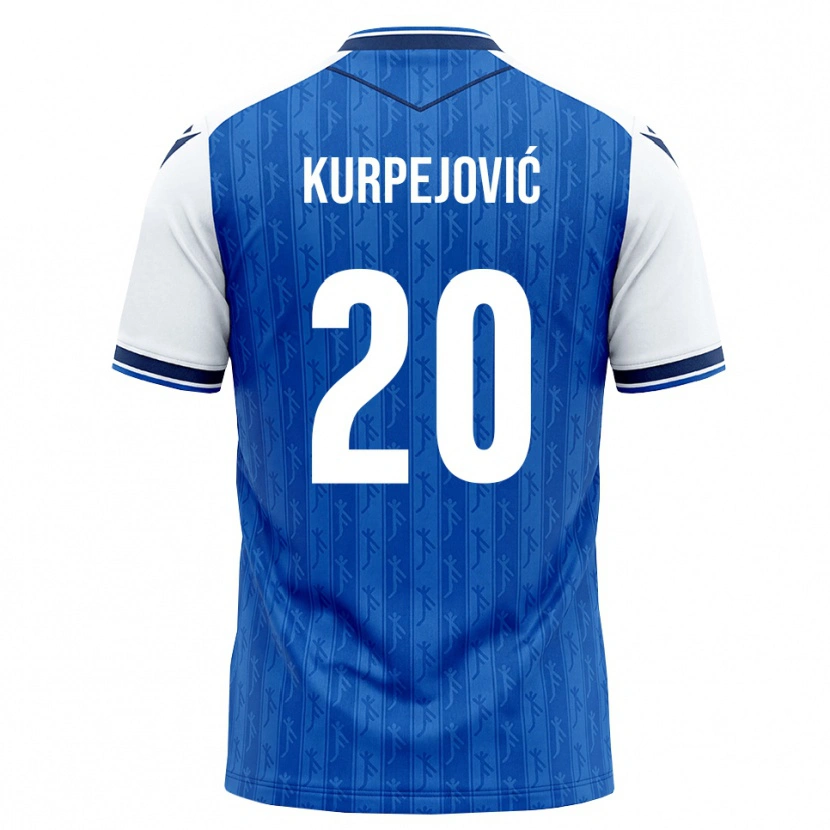Danxen Barn Albin Kurpejović #20 Kunglig Blå Vit Hemmatröja Matchtröjor 2026/27 Tröjor T-Tröja