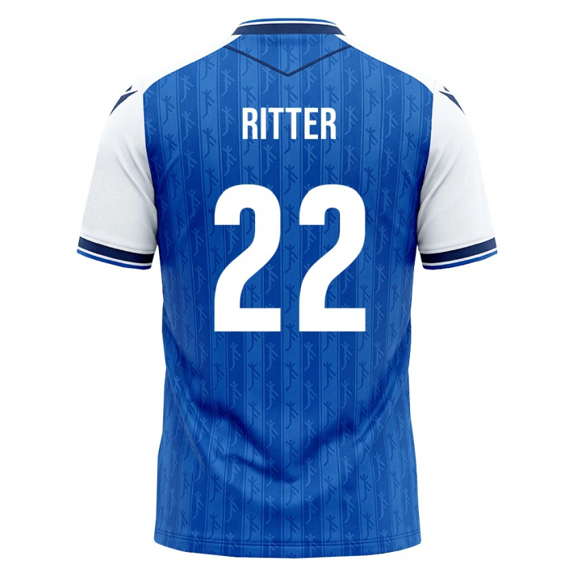 Danxen Barn Sara Ritter #22 Kunglig Blå Vit Hemmatröja Matchtröjor 2026/27 Tröjor T-Tröja