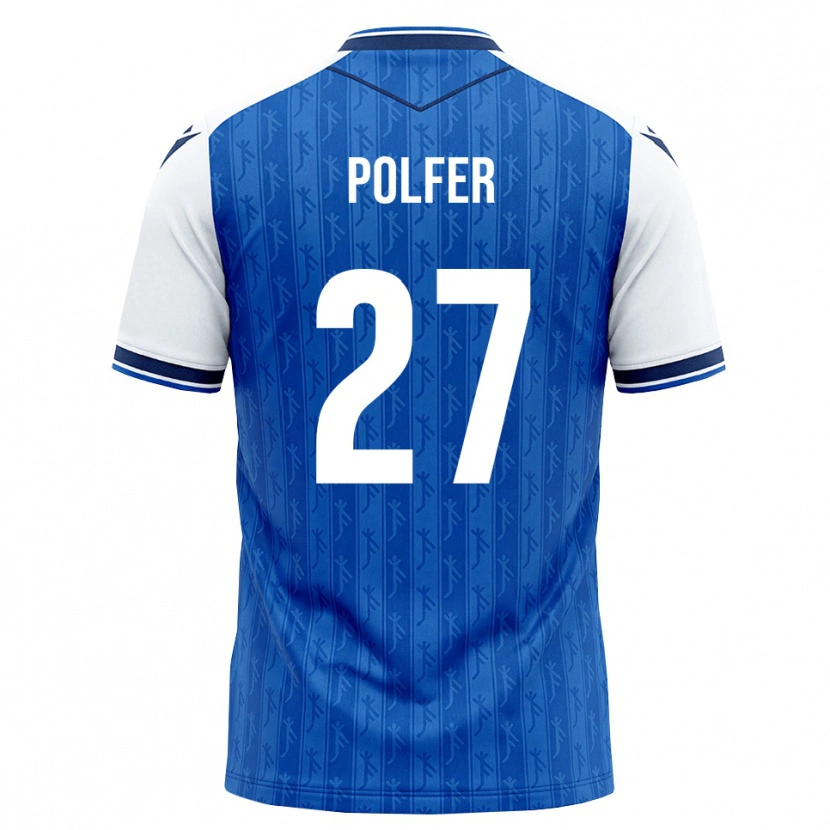 Danxen Barn Jona Polfer #27 Kunglig Blå Vit Hemmatröja Matchtröjor 2026/27 Tröjor T-Tröja
