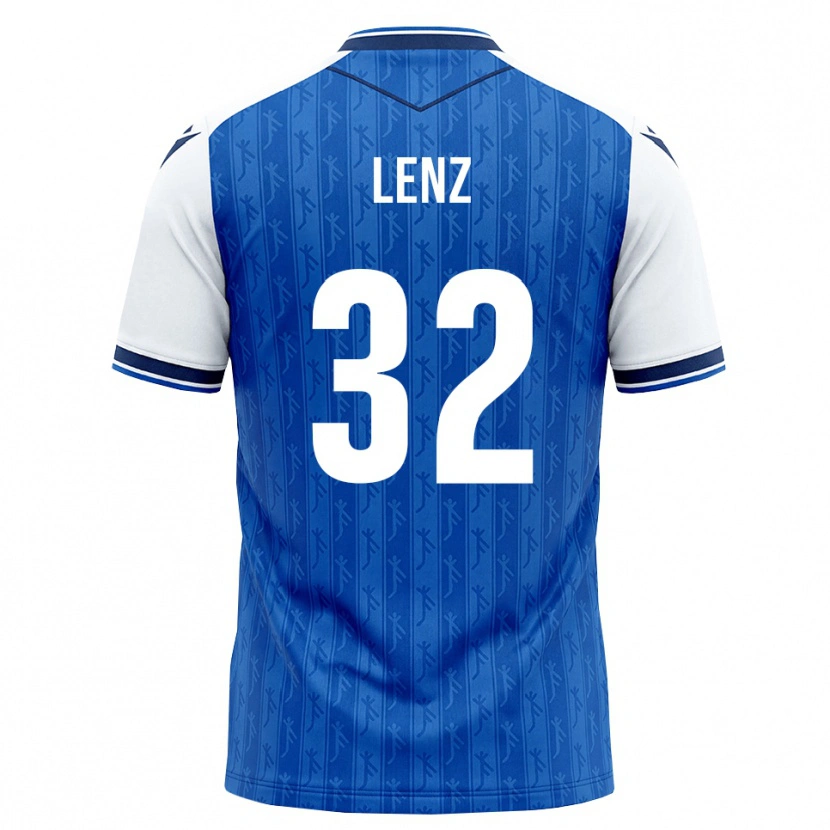 Danxen Barn Cajetan Lenz #32 Kunglig Blå Vit Hemmatröja Matchtröjor 2026/27 Tröjor T-Tröja