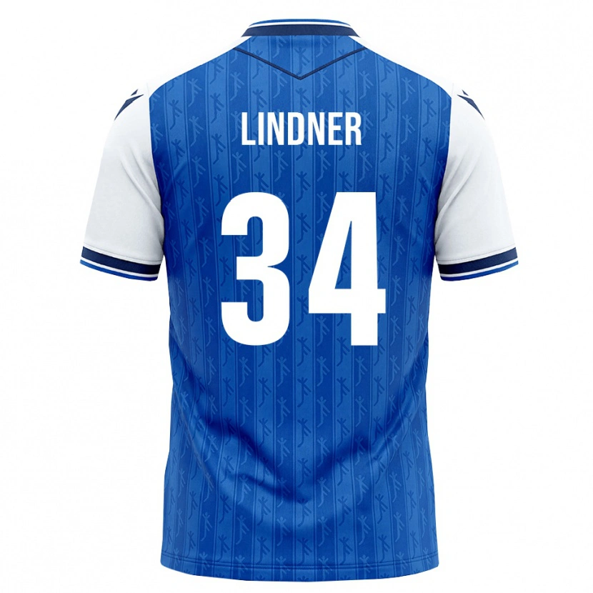 Danxen Barn Sophie Lindner #34 Kunglig Blå Vit Hemmatröja Matchtröjor 2026/27 Tröjor T-Tröja