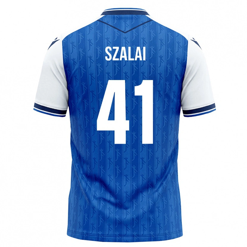 Danxen Barn Attila Szalai #41 Kunglig Blå Vit Hemmatröja Matchtröjor 2026/27 Tröjor T-Tröja