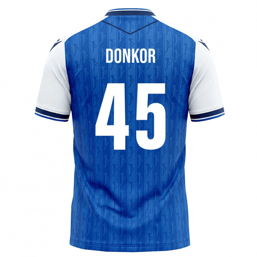 Danxen Barn Denis Donkor #45 Kunglig Blå Vit Hemmatröja Matchtröjor 2026/27 Tröjor T-Tröja