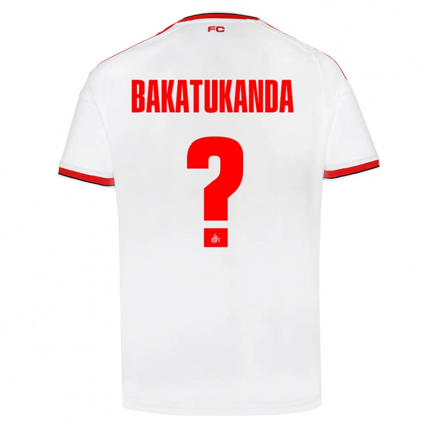Danxen Barn Elias Bakatukanda #0 Vit Röd Svart Hemmatröja Matchtröjor 2026/27 Tröjor T-Tröja