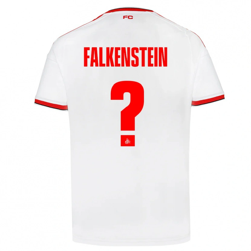 Danxen Barn Emilio Falkenstein #0 Vit Röd Svart Hemmatröja Matchtröjor 2026/27 Tröjor T-Tröja