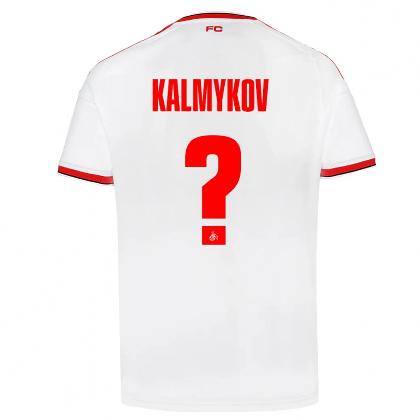 Danxen Barn Arthur Kalmykov #0 Vit Röd Svart Hemmatröja Matchtröjor 2026/27 Tröjor T-Tröja