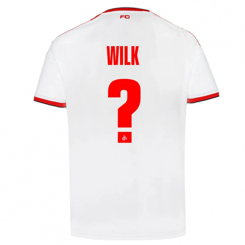Danxen Barn Emil Wilk #0 Vit Röd Svart Hemmatröja Matchtröjor 2026/27 Tröjor T-Tröja