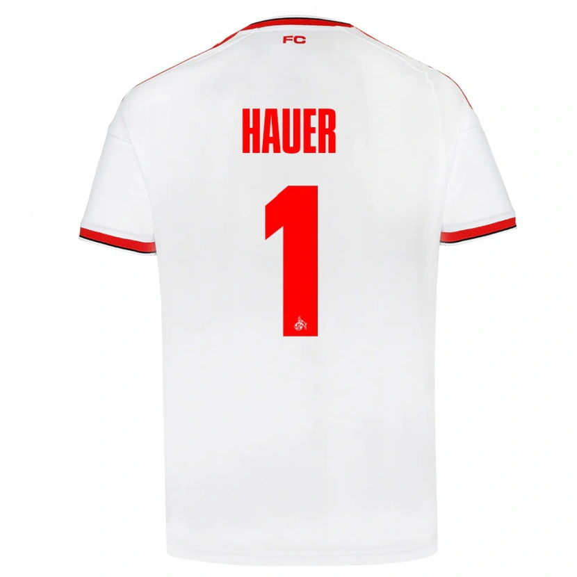 Danxen Barn Luis Hauer #1 Vit Röd Svart Hemmatröja Matchtröjor 2026/27 Tröjor T-Tröja