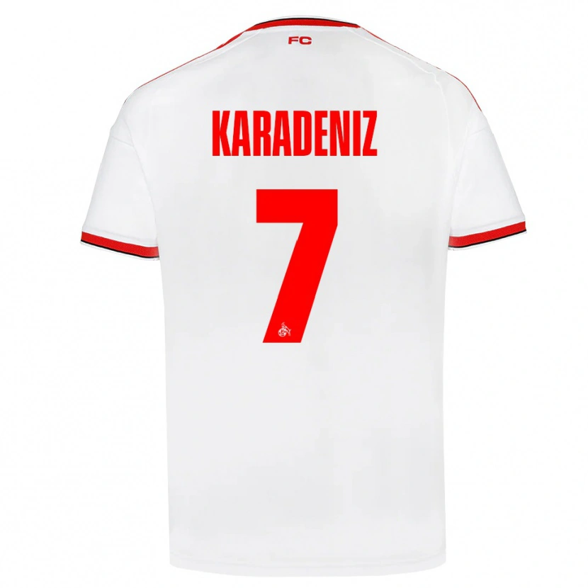 Danxen Barn Thierry Karadeniz #7 Vit Röd Svart Hemmatröja Matchtröjor 2026/27 Tröjor T-Tröja