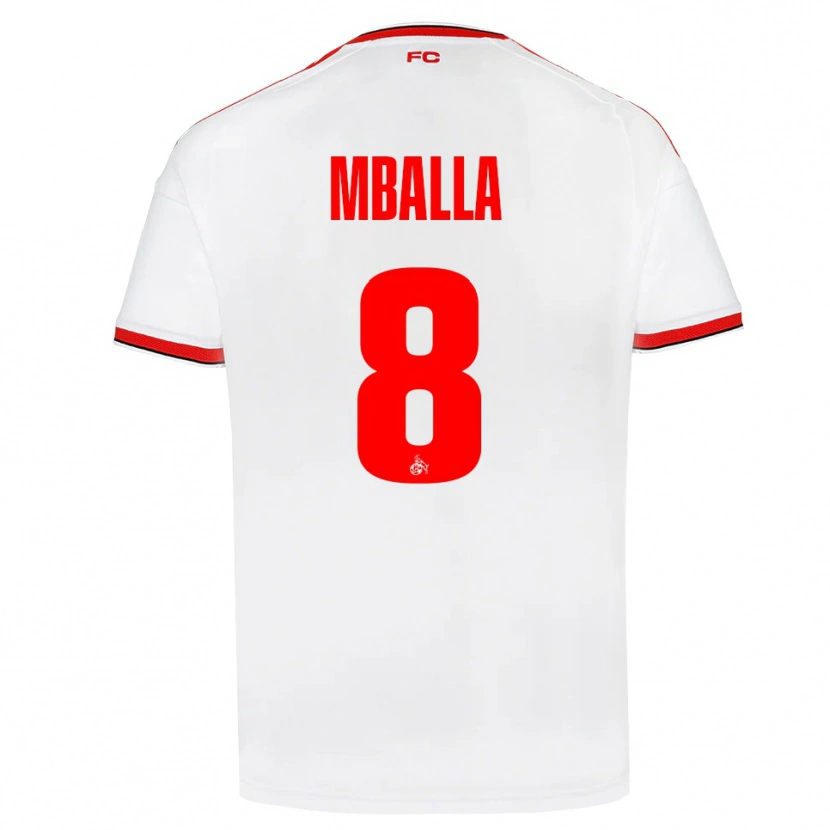Danxen Barn Loiks Mballa #8 Vit Röd Svart Hemmatröja Matchtröjor 2026/27 Tröjor T-Tröja