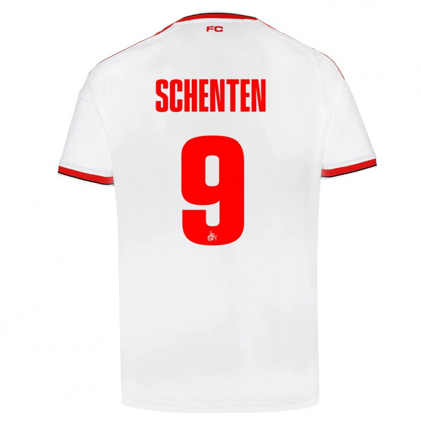 Danxen Barn Fynn Schenten #9 Vit Röd Svart Hemmatröja Matchtröjor 2026/27 Tröjor T-Tröja