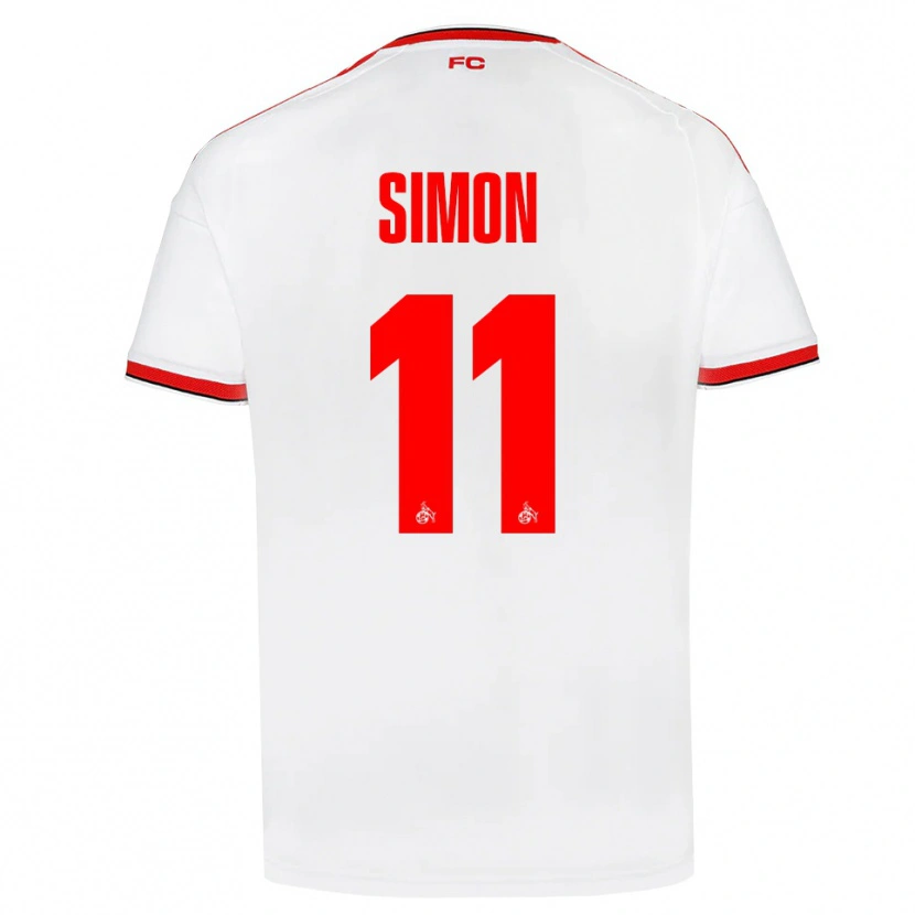 Danxen Barn Josias Simon #11 Vit Röd Svart Hemmatröja Matchtröjor 2026/27 Tröjor T-Tröja