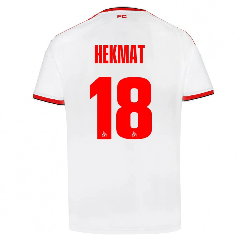 Danxen Barn Kian Hekmat #18 Vit Röd Svart Hemmatröja Matchtröjor 2026/27 Tröjor T-Tröja