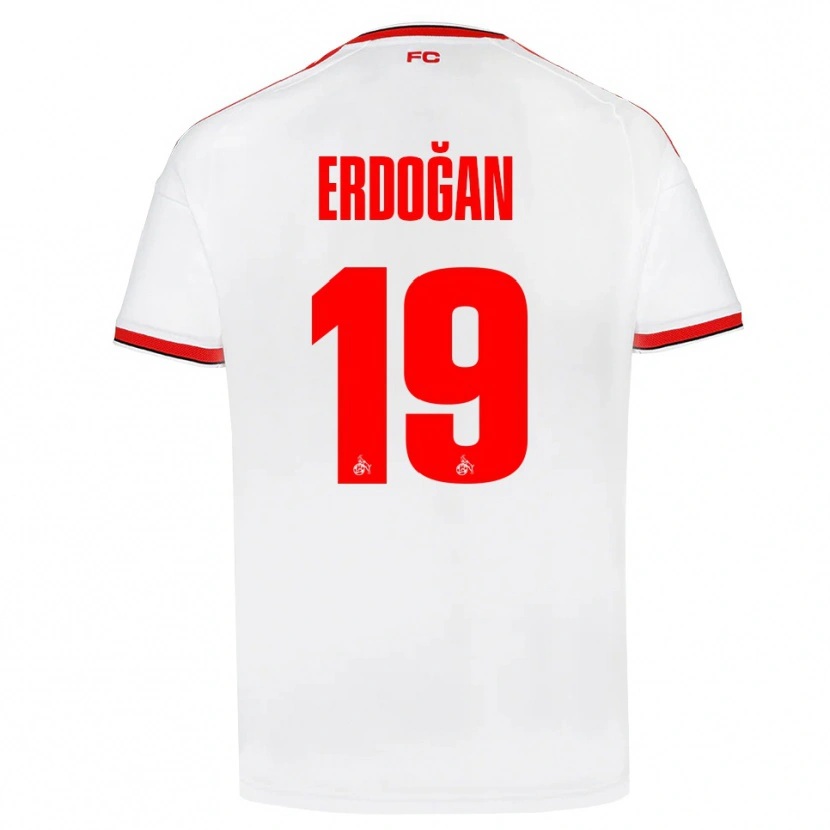 Danxen Barn Eymen Erdoğan #19 Vit Röd Svart Hemmatröja Matchtröjor 2026/27 Tröjor T-Tröja