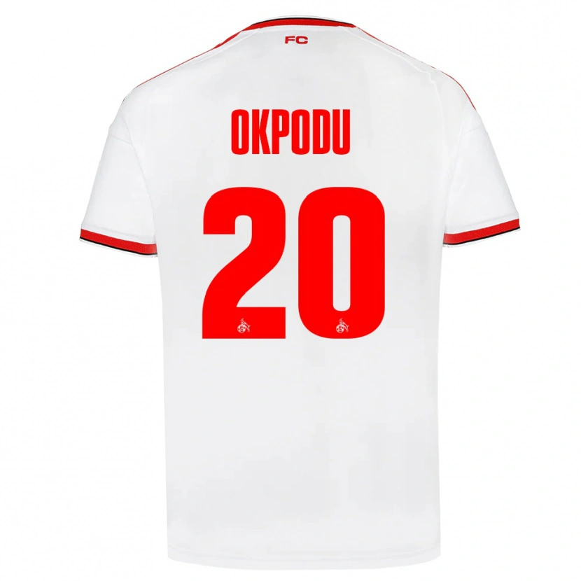 Danxen Barn David Okpodu #20 Vit Röd Svart Hemmatröja Matchtröjor 2026/27 Tröjor T-Tröja