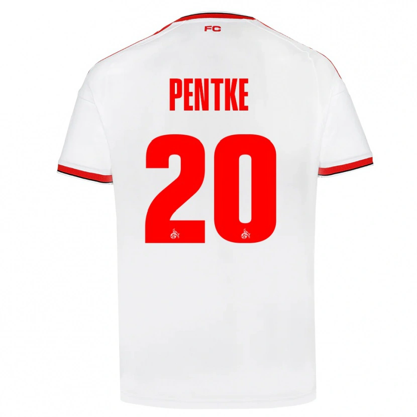 Danxen Barn Philipp Pentke #20 Vit Röd Svart Hemmatröja Matchtröjor 2026/27 Tröjor T-Tröja