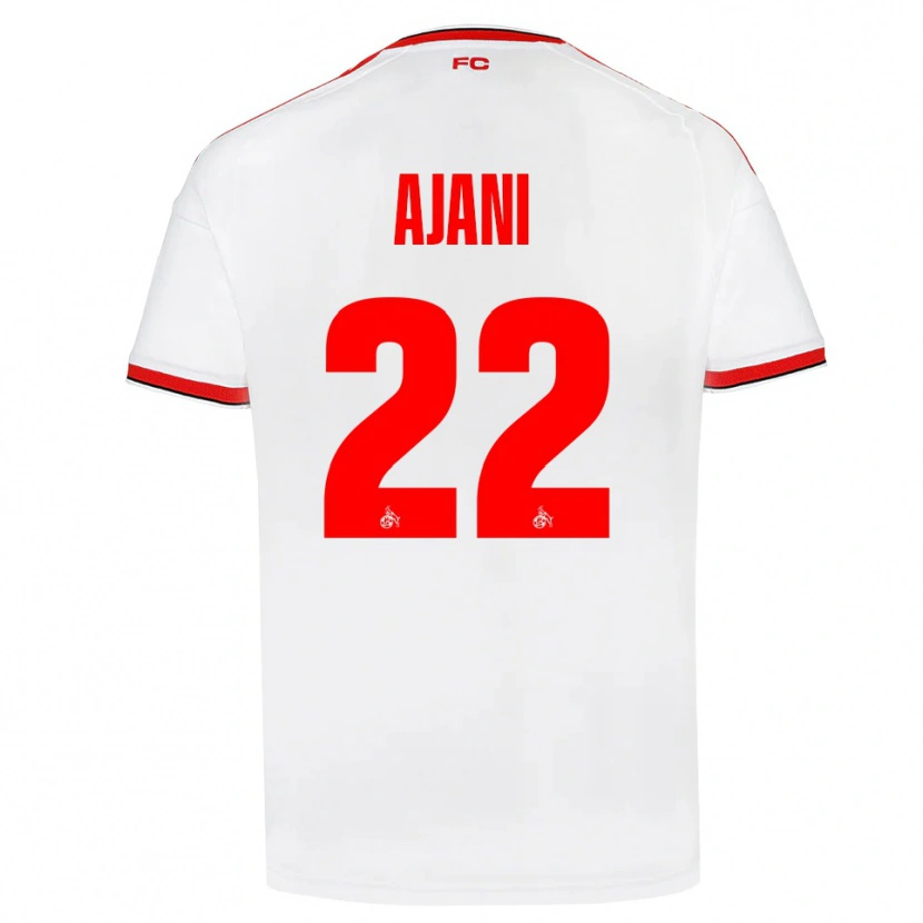 Danxen Barn Marvin Ajani #22 Vit Röd Svart Hemmatröja Matchtröjor 2026/27 Tröjor T-Tröja