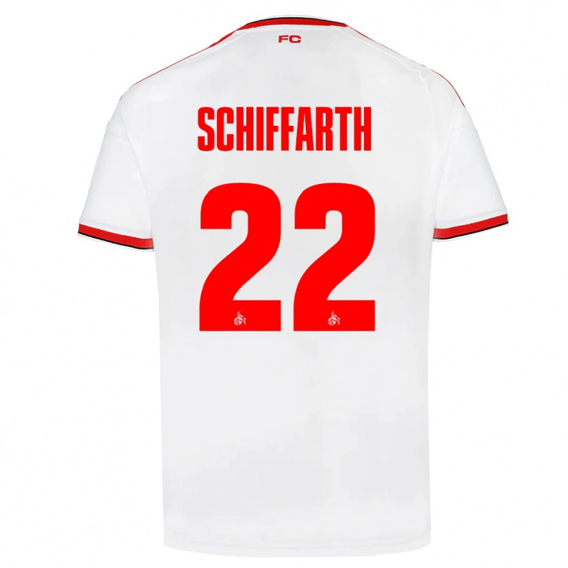 Danxen Barn Julia Schiffarth #22 Vit Röd Svart Hemmatröja Matchtröjor 2026/27 Tröjor T-Tröja