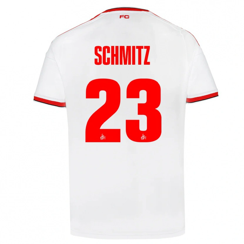 Danxen Barn Timo Schmitz #23 Vit Röd Svart Hemmatröja Matchtröjor 2026/27 Tröjor T-Tröja