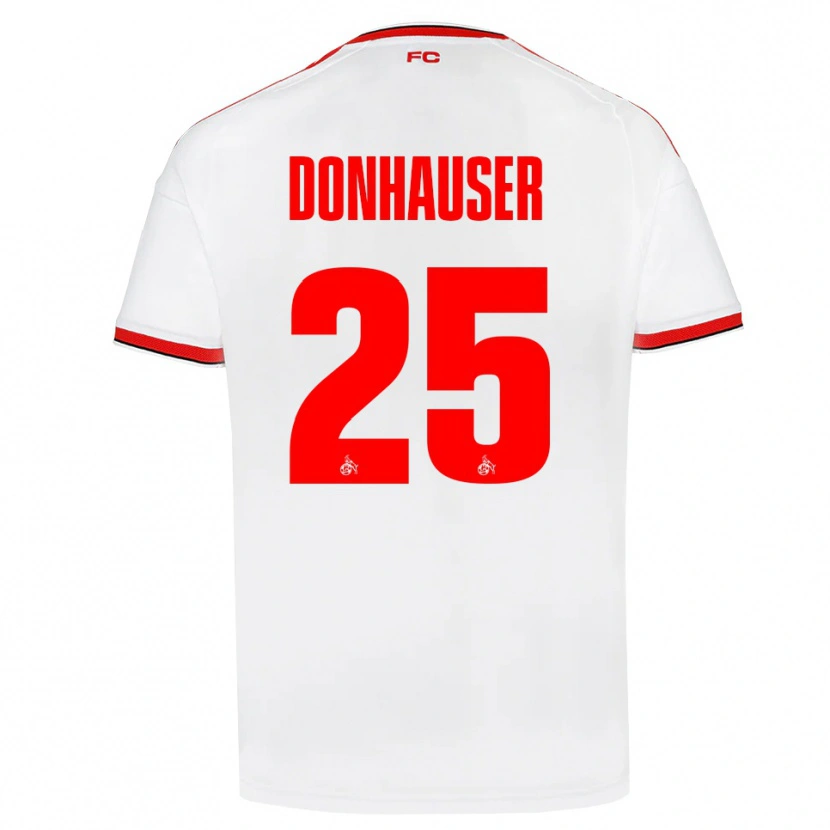 Danxen Barn Laura Donhauser #25 Vit Röd Svart Hemmatröja Matchtröjor 2026/27 Tröjor T-Tröja