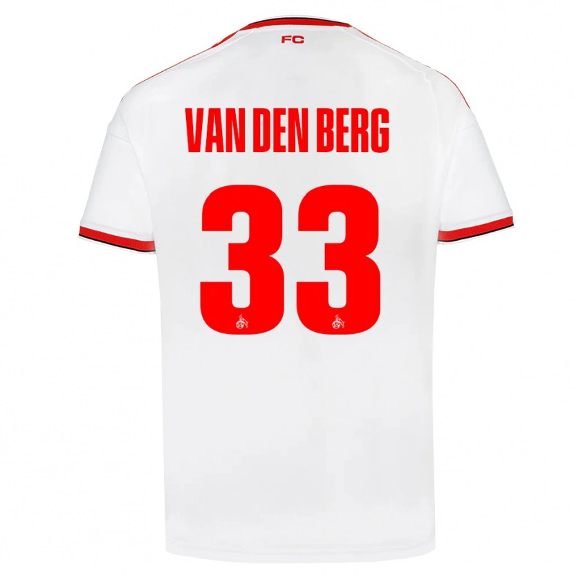 Danxen Barn Rav Van Den Berg #33 Vit Röd Svart Hemmatröja Matchtröjor 2026/27 Tröjor T-Tröja