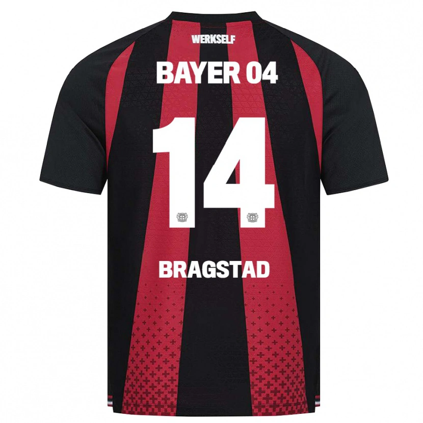 Danxen Barn Emilie Bragstad #14 Svart Vit Röd Hemmatröja Matchtröjor 2026/27 Tröjor T-Tröja