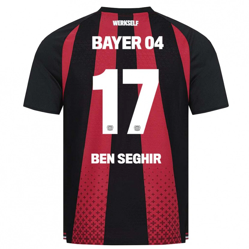 Danxen Barn Eliesse Ben Seghir #17 Svart Vit Röd Hemmatröja Matchtröjor 2026/27 Tröjor T-Tröja
