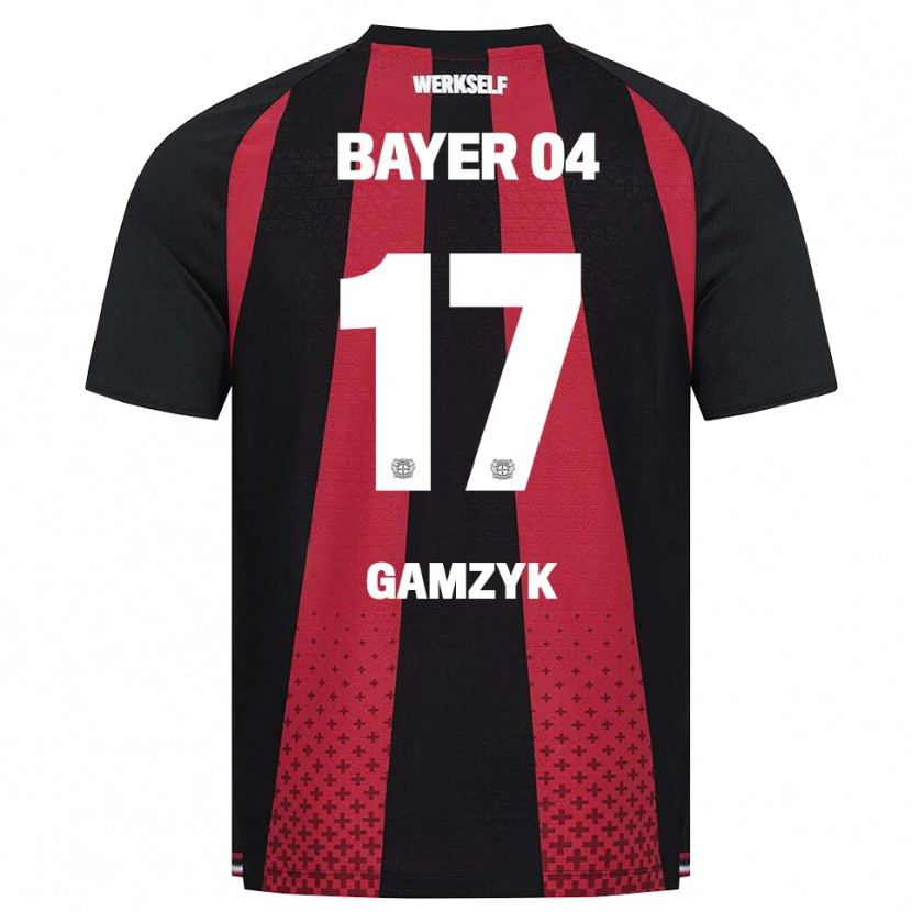Danxen Barn Andriy Gamzyk #17 Svart Vit Röd Hemmatröja Matchtröjor 2026/27 Tröjor T-Tröja