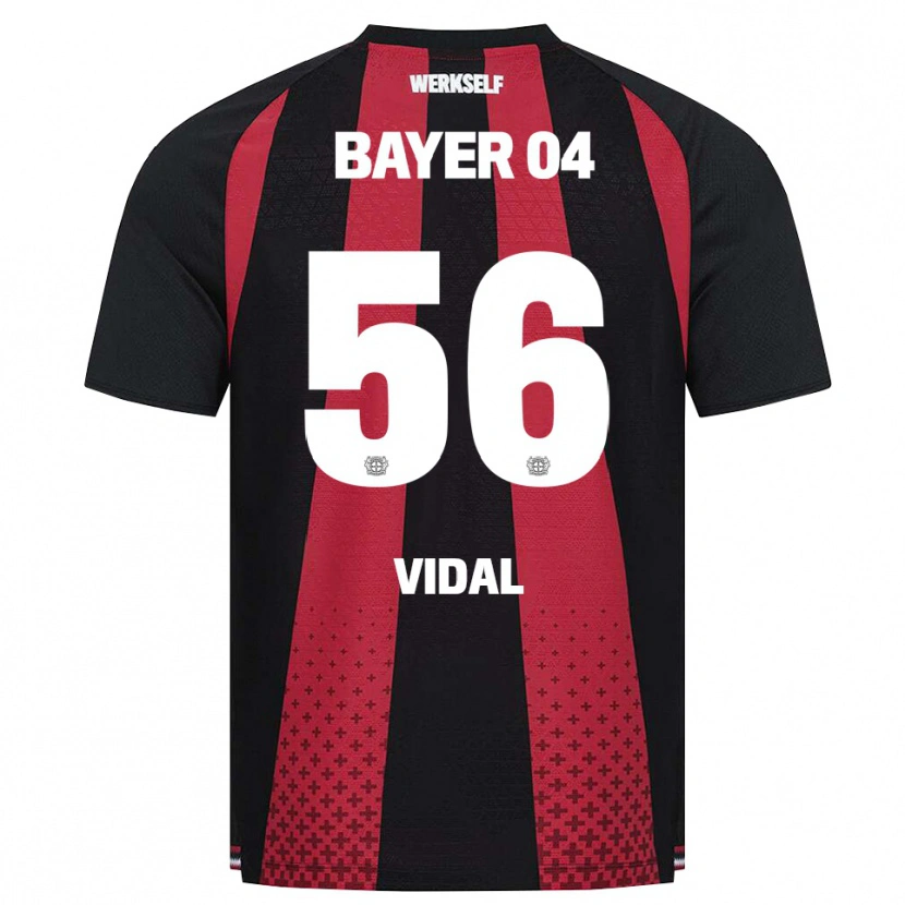 Danxen Barn Juliette Vidal #56 Svart Vit Röd Hemmatröja Matchtröjor 2026/27 Tröjor T-Tröja