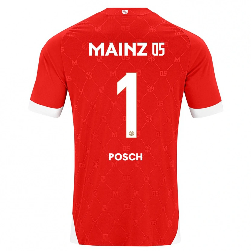 Danxen Barn Daniel Posch #1 Röd Vit Hemmatröja Matchtröjor 2026/27 Tröjor T-Tröja