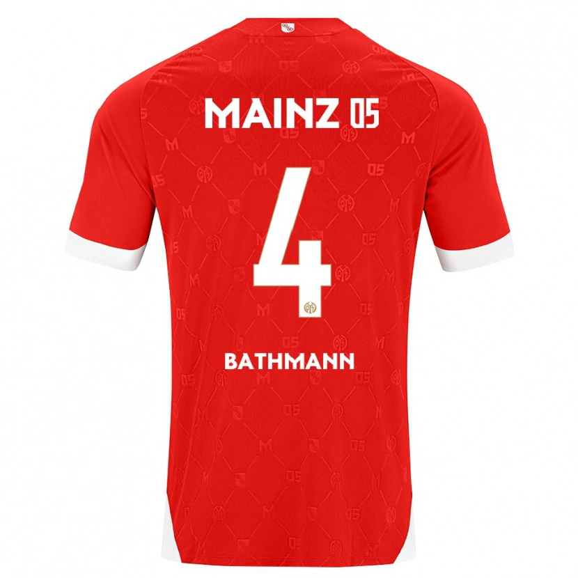 Danxen Barn Kara Bathmann #4 Röd Vit Hemmatröja Matchtröjor 2026/27 Tröjor T-Tröja